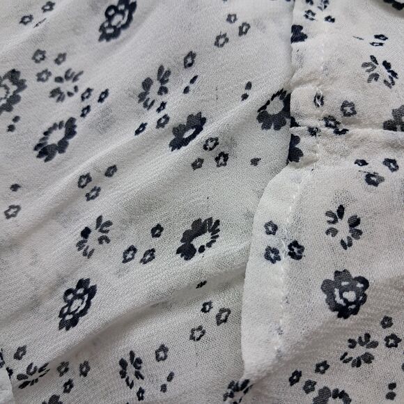 Anthropologie Floreat Dress Women's 6 White Windswept Crochet‎ Sheer Cottagecore - Picture 4 of 15